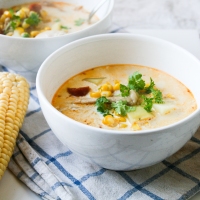 Chicken And Sweetcorn Chowder With Smoked Sausage [Nigel Slater Project #29]